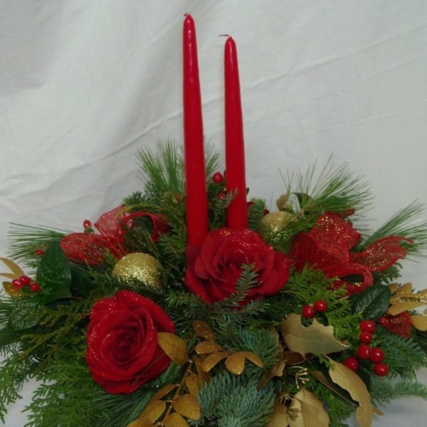 RED ROSE CENTERPIECE 6499