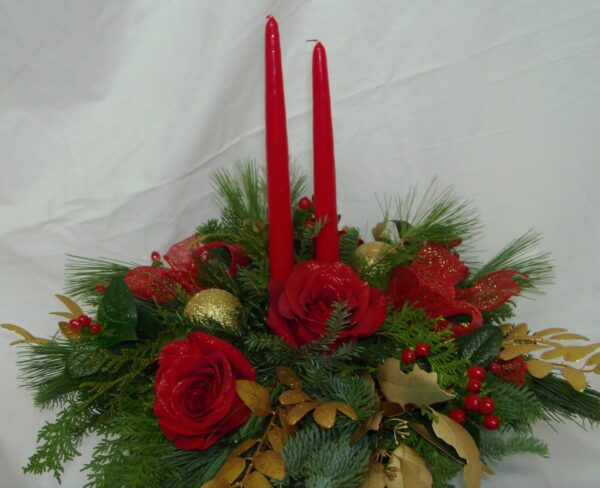 RED ROSE CENTERPIECE 6499