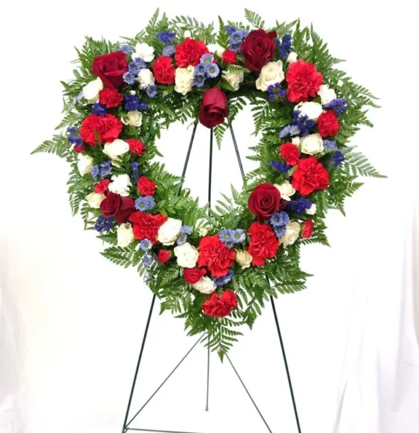RED WHT BLUE HEART
