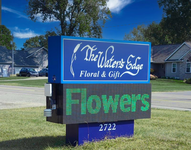 Waters Edge Floral Sign Waters Edge Floral Sign